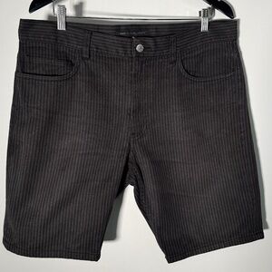 Marc by Marc Jacobs - Black & Grey Striped Jean Shorts - Mens Size 36